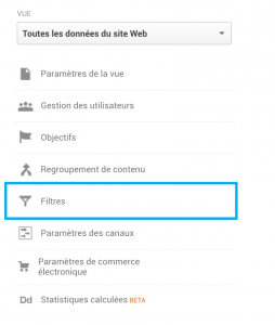 Créer un Filtre Google Analytics pour bloquer son Adresse IP