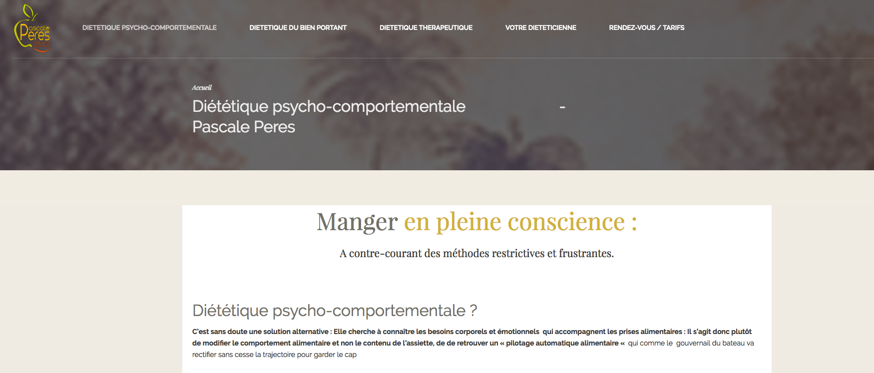 tuto wordpress lien encre menu diet valence studiopaon client page début