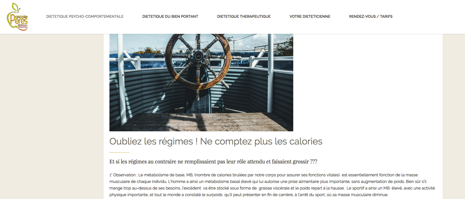 tuto wordpress lien encre menu diet valence studiopaon client paragraphe ancre