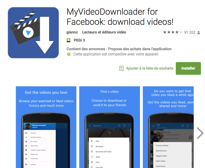 MyVideoDownloader for Facebook