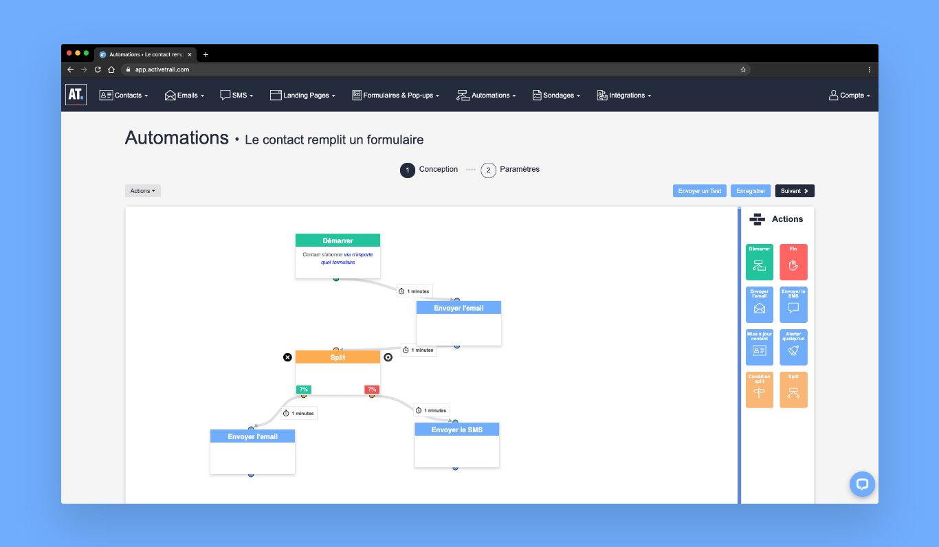 Logiciel marketing automation ActiveTrail