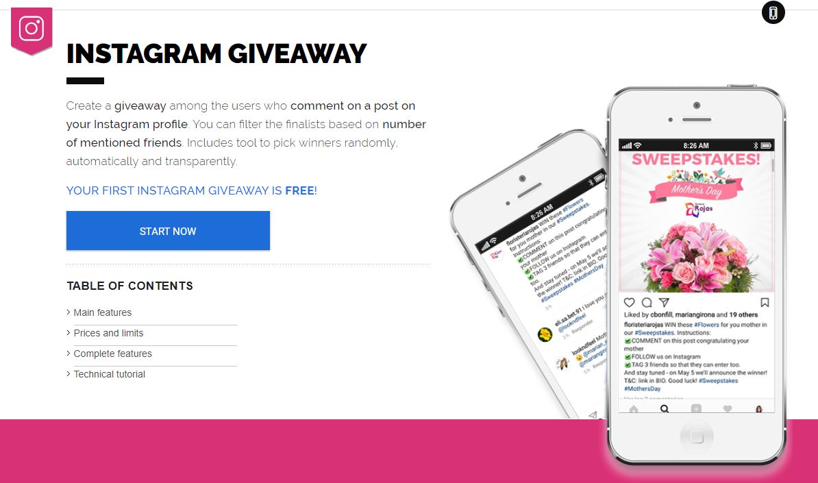 Instagram Giveaway
