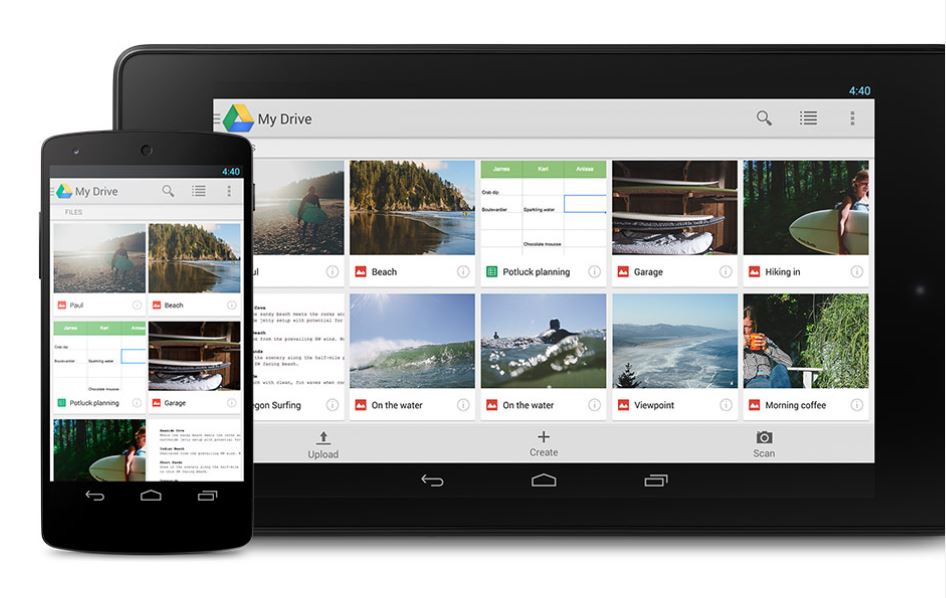 Google Drive Fichier