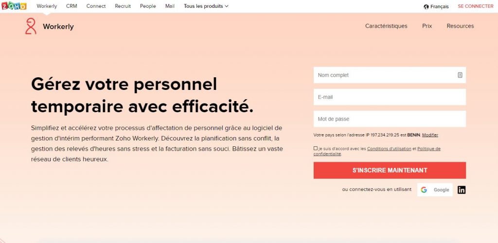 7. Zoho Workerly