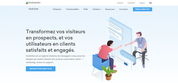 Freshchat outil conversion client