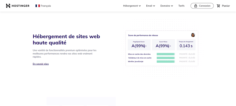 hébergeur web : hostinger