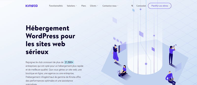 hébergeur web : kinsta