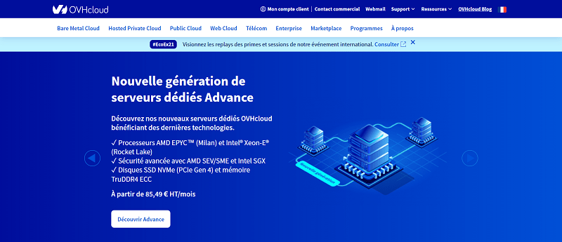 hébergeur web : ovh