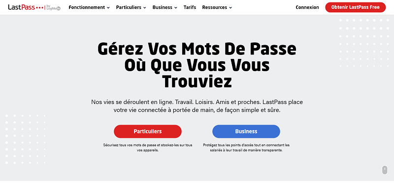 lastpass : gestionnaire de mot de passe