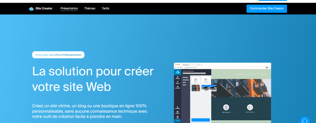 site creator par infomaniak