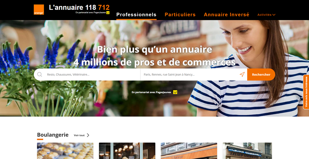 Annuaire téléphone 118712 - 118 712