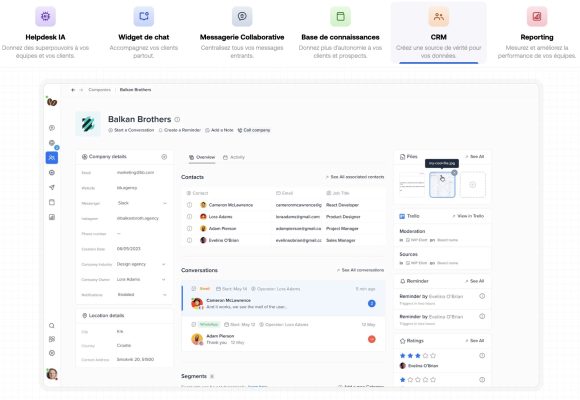 Le CRM de Crisp